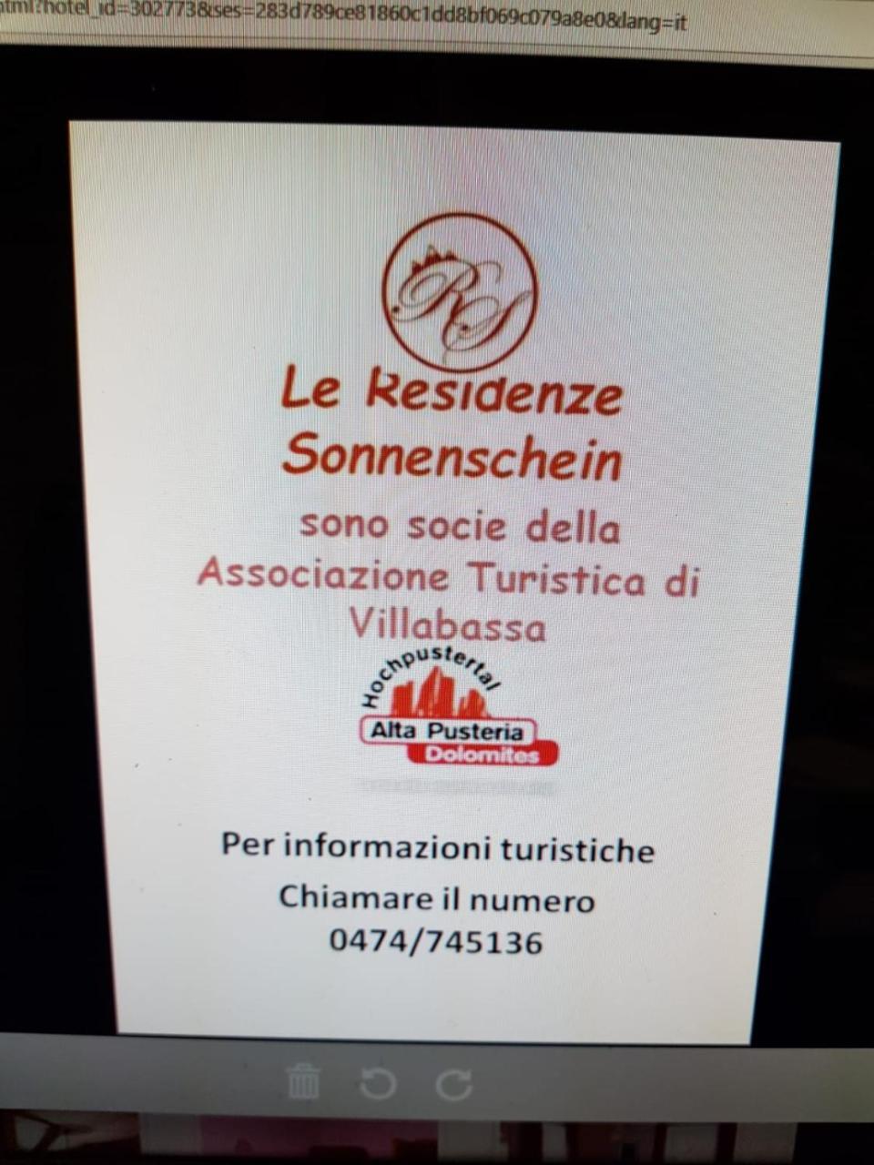 Residenze Sonnenschein Casa Rossa Aparthotel Niederdorf Buitenkant foto
